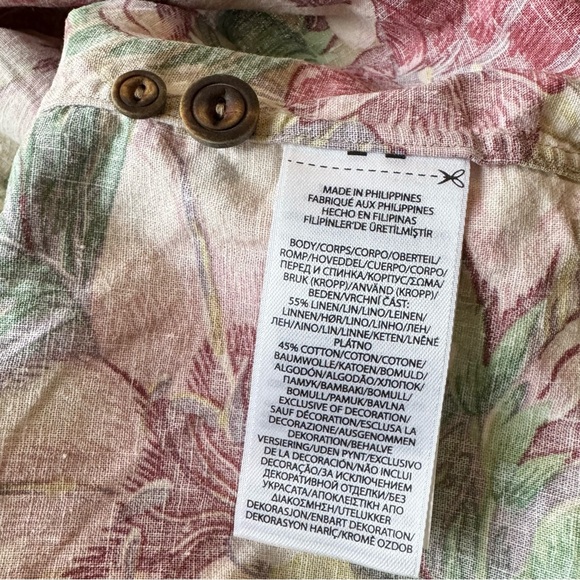 Polo Ralph Lauren Hawaiian Tropical Floral Print Men's Shirt Linen Cotton XLT - Picture 14 of 14